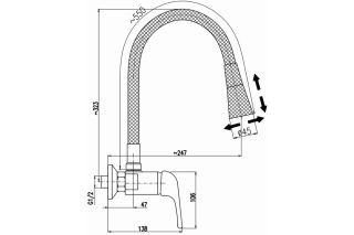 Смеситель для кухни Rav Slezak Sazava SA502.5/13S хром серый