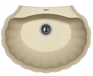 Кухонная мойка Florentina Гребешок бежевый