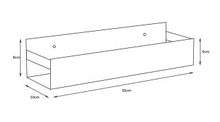 Полка подвесная Boheme Q 10965-NB никель брашированный