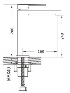 Смеситель для раковины Shevanik S9611 хром