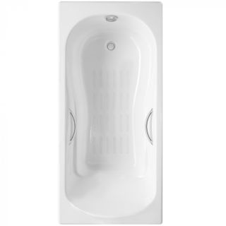 Ванна чугунная Delice Haiti Luxe DLR230636R-AS 150х80 с отверстиями под ручки и антискользящим покрытием