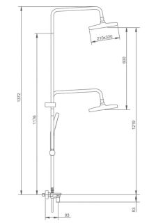 Душевая стойка Splenka S52.24.09 графит