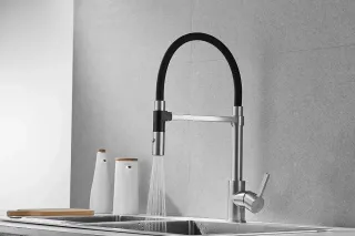 Смеситель для кухни Rose R133L сатин