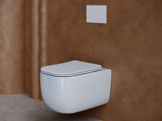 Подвесной унитаз Ceramica Nova Noel CN3013 безободковый белый