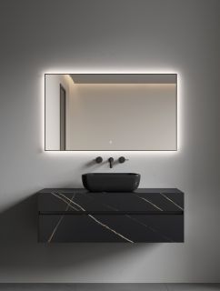 Зеркало с подсветкой Armadi Art 543-120-G 120 см золото