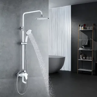 Душевая стойка Shevanik S9836F белый/хром