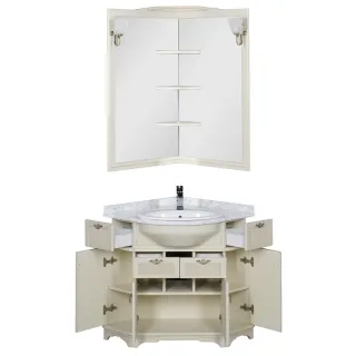 Зеркало угловое Aquanet Луис 167653 70 см бежевый