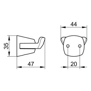 Крючок Keuco 02715010000 хром