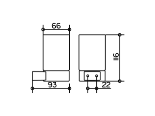 Стакан для зубных щёток подвесной Keuco Reva 14950179000 хром
