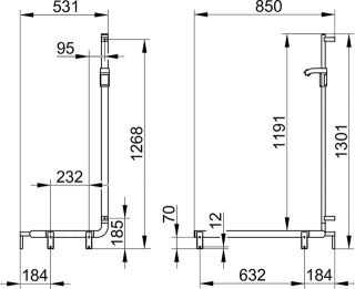 Поручень Keuco AXESS 35008178602 хром