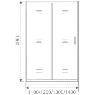 Душевая дверь Good Door Cofe WTW-110-C-B КФ00010