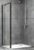 Душевая перегородка ABBER Schwarzer Diamant 100см чёрный AG100BS