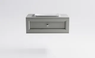 Тумба с раковиной Astra-Form Классик 4631177715624 100 см серый матовый