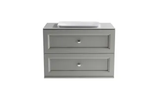 Тумба с раковиной Astra-Form Классик 4631177715808 90 см серый матовый