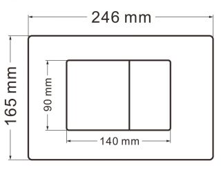 Кнопка смыва ABBER AC0120 хром