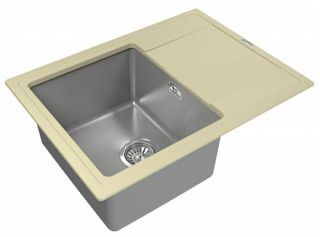 Кухонная мойка Florentina Комби 650 серый шёлк