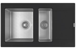 Кухонная мойка Florentina Комби 860К чёрный