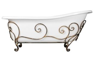 Кованая подставка для ванны Эстет Царская ФР-00000721 патина