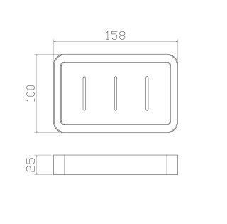 Мыльница с держателем Wonzon & Woghand Carbon WW-7732 чёрный