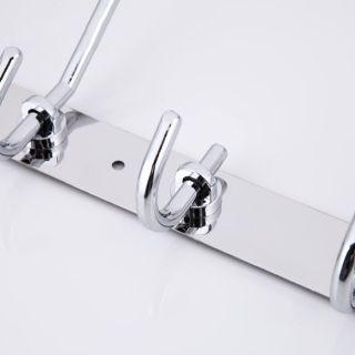 Планка с 7-ю крючками  Frap F201-7 хром