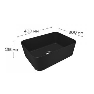 Раковина чаша Maretti UM13NS42-560, черная