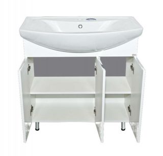 Напольная тумба под раковину Misty Лаванда 105см белый