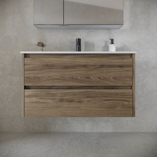 Подвесная тумба под раковину Sancos Libra LB90ECH 90см дуб чарльстон