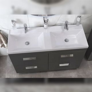 Тумба под раковину напольная Velvex Orlando tn.ORL.CLA.120.4Y графит, 120 см