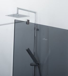 Душевая перегородка CEZARES LIBERTA-L-2-100-120-GR-Cr кронштейн 120 см