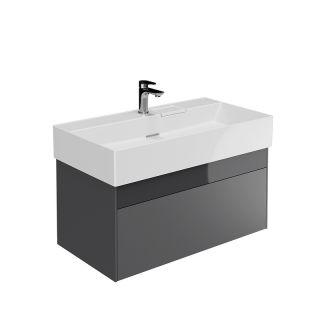 Тумба под раковину Kerama Marazzi Logica LOG.90.2\ST 90 см стальной серый