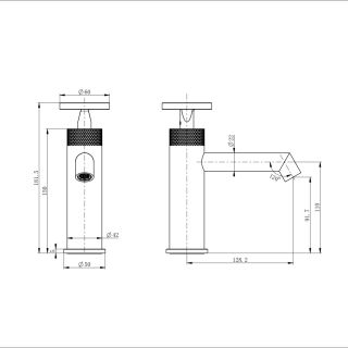 Смеситель для раковины Wonzon & Woghand WW-H1065-CR хром