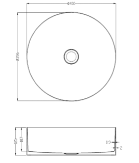 Раковина AltroBagno Luna 001004 BrAn из нержавеющей стали бронза состаренная