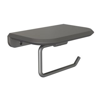 Держатель для туалетной бумаги с полочкой Knotlor PH103GM, оружейная сталь