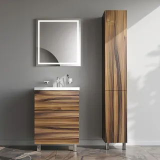 Тумба под раковину Am.Pm Gem M90FSX0602HF напольная на ножках орех 60 см