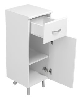 Напольная тумба Misty Люси правая 30см белый