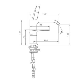 Смеситель на борт ванны Raglo R02.31.03 золотой сатин