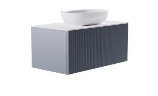 Тумба с раковиной Astra-Form М-40 4631177713286 100 см голубой матовый