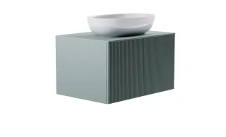 Тумба с раковиной Astra-Form М-40 4631177714771 80 см зелёный матовый
