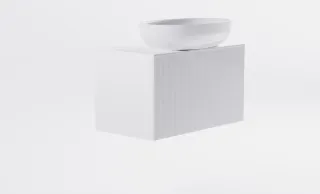 Тумба с раковиной Astra-Form М-40 Slim 4631177715952 70 см белый матовый