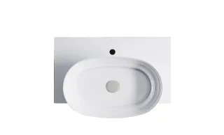 Тумба с раковиной Astra-Form М-40 Slim 4631177714559 80 см бежевый матовый