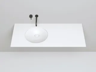 Встраиваемая раковина Salini Marea 08 S-Stone 1802208M 42см белый матовый