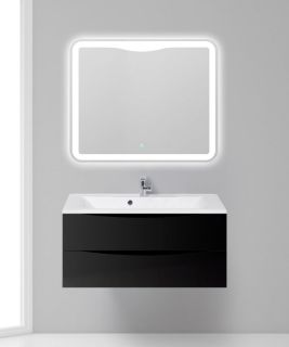 Тумба под раковину BelBagno подвесная 100x53см Nero Lucido MARINO-1000-2C-SO-NL-P
