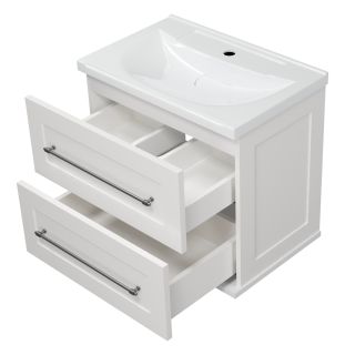 Подвесная тумба под раковину Misty Марта 60см белый