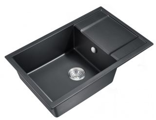 Мойка для кухни Milacio Navarra 78 Cuarzo MC.77051 чёрный матовый