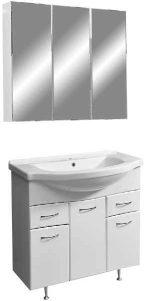 Зеркало-шкаф Stella Polar Концепт Парма SP-00000061 75х70