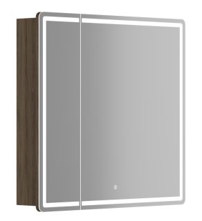 Зеркальный шкаф с LED подсветкой Sancos Mirror MI80ECH 79см дуб чарльстон