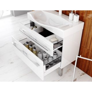 Тумба под раковину Aqwella Милан 100 Mil.01.10/2n/W