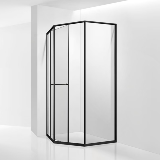 Душевой уголок RGW SV-82B "L" 33328200-14L 100x100 см чёрный