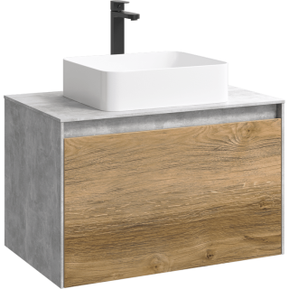 Подвесная тумба под раковину Aqwella Mobi MOB0108BS+MOB0708DB 80 см