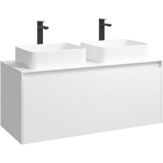 Подвесная тумба под раковину Aqwella Mobi MOB0112W+MOB0712W 120 см